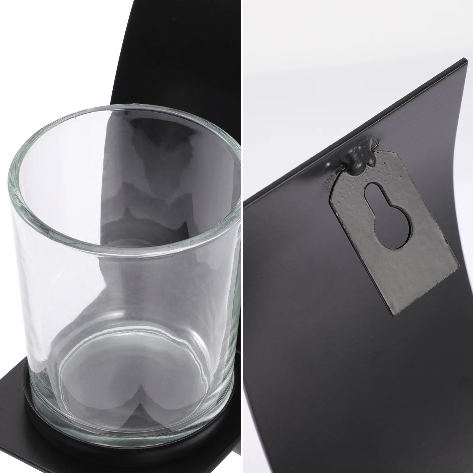 

Decorative Wall Holder Iron and Glass Sconce for Living Room Bedroom Bathroom Decor Christmas Wedding Party Home