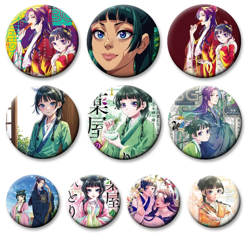 Anime The Apothecary Diaries Badge Manga Kusuriya No Hitorigoto Brooches Jinshi Mao Mao Cartoon Pins Daily Stylish Ornament