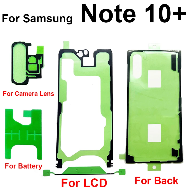 For Samsung Galaxy Note 10 Note 10 Plus FullSet Adhesive LCD Screen  Camera Lens Back Battery Cover Adhesive Sticker Tape Glue