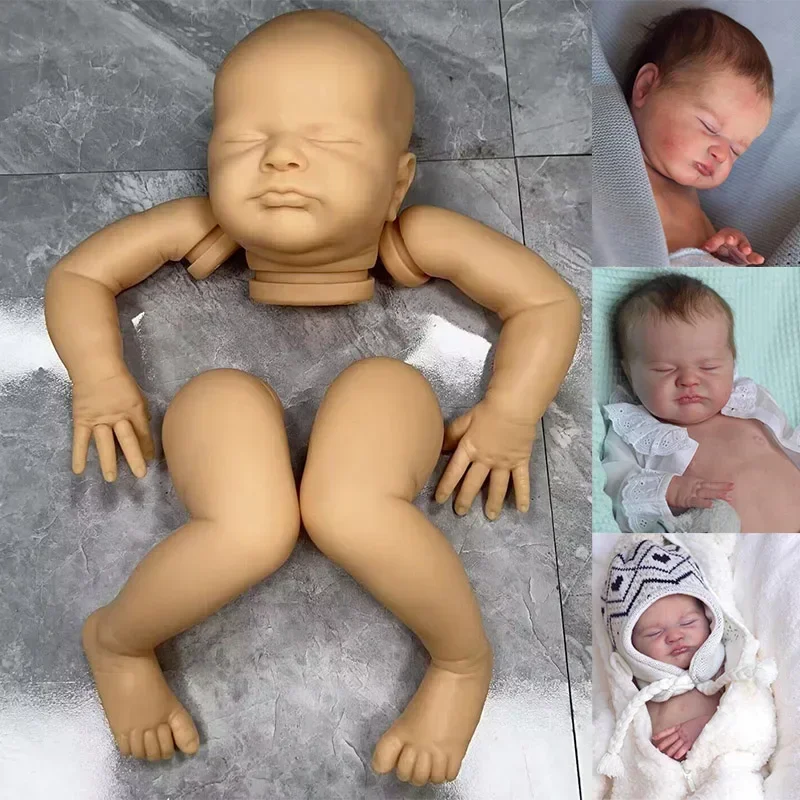 19Inch 48cm Reborn Doll Kit Max Limited Edition Lifelike Soft Touch Frech Color Kit with Cloth Body