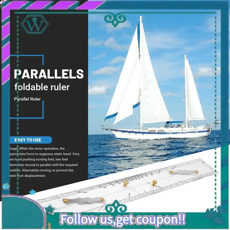 Ulepszony Liniał Morski Liniał Równoległy Mapy Morskie Liniał Równoległy Punktowanie Map Liniał Równoległy do Ciągnięcia