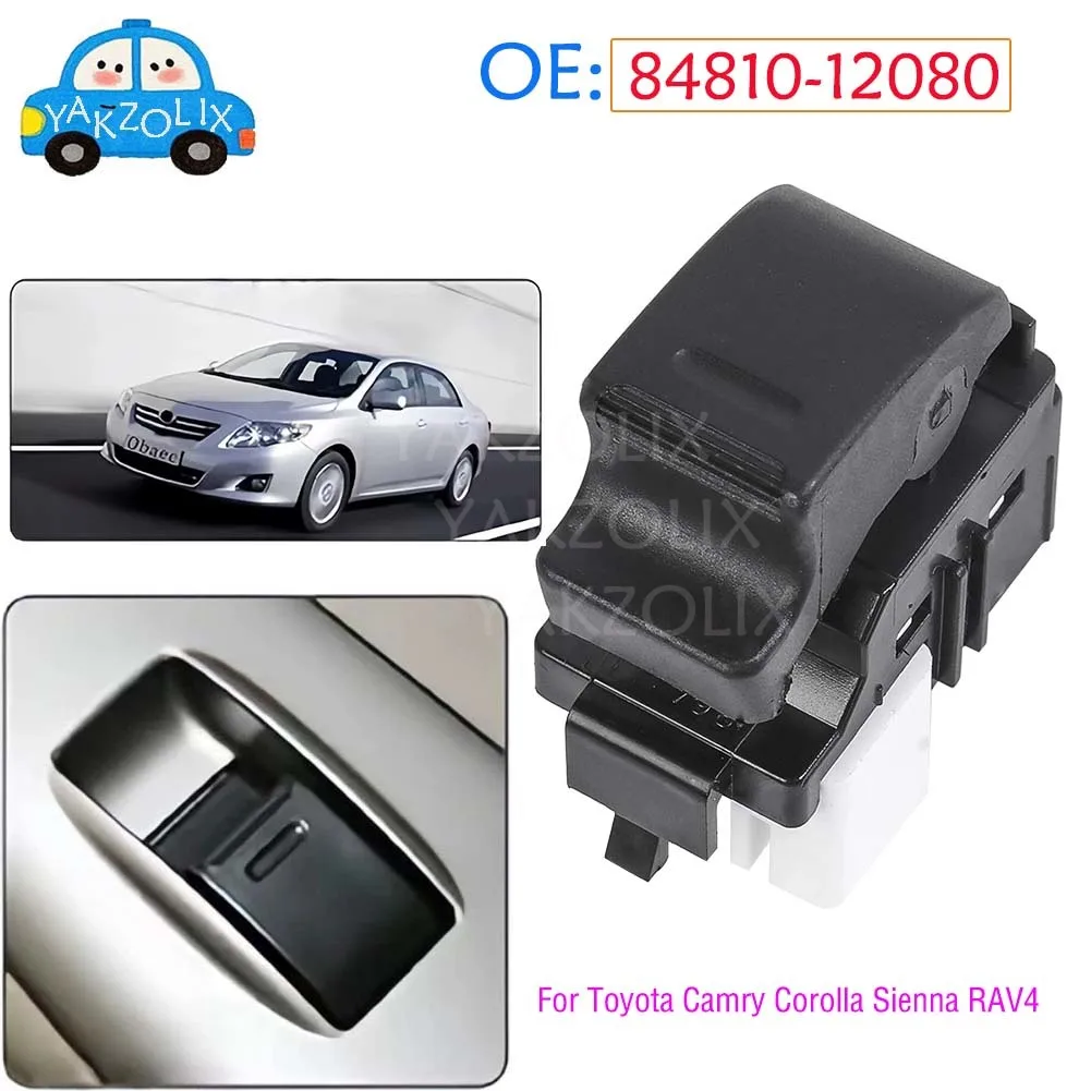 For Toyota Camry Corolla Echo Avalon 4Runner Prius RAV4 Sienna Solara Tacoma Front and Rear Passenger Side Power Window Switch