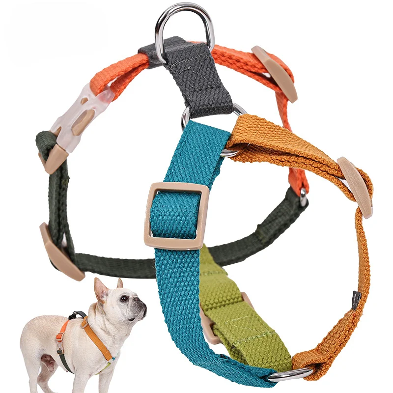 Fashionable Six-color H-shaped Dog Harness, Explosion-proof and Anti-breakaway Dog ​​training Leash Harness