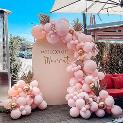 Pink Balloons Arch Baby Pink Rose Gold Latex Balloon Garland Kit Baby Shower Girl Birthday Party Wedding Anniversary Decoration