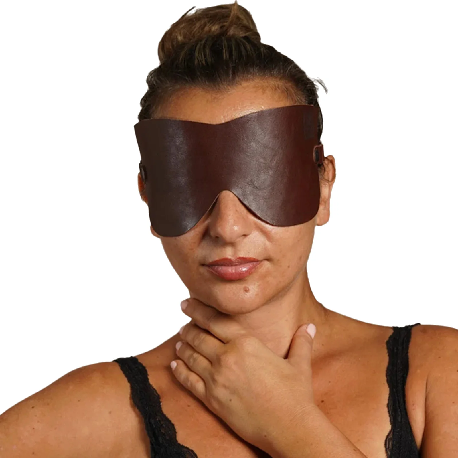 Maschera Sexy da Donna Regolabile in Pelle PU per Cosplay, Maschera per Ballo in Maschera, Accessori per Costume di Halloween, Maschera per Feste