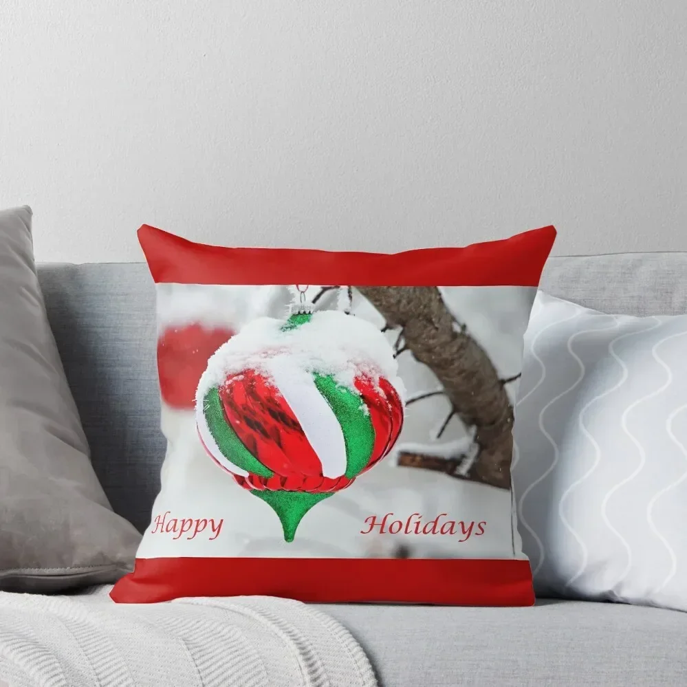 

Christmas Magic Happy Holidays Throw Pillow covers for pillows home decor items autumn decoration pillow