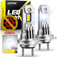 2Pcs AUXITO Q16 H7 Car LED Bulb Turbo Headlight 100W Powerul 20000LM Super White 6500K For Car High/Low Beam 12V Auto Lamp CSP