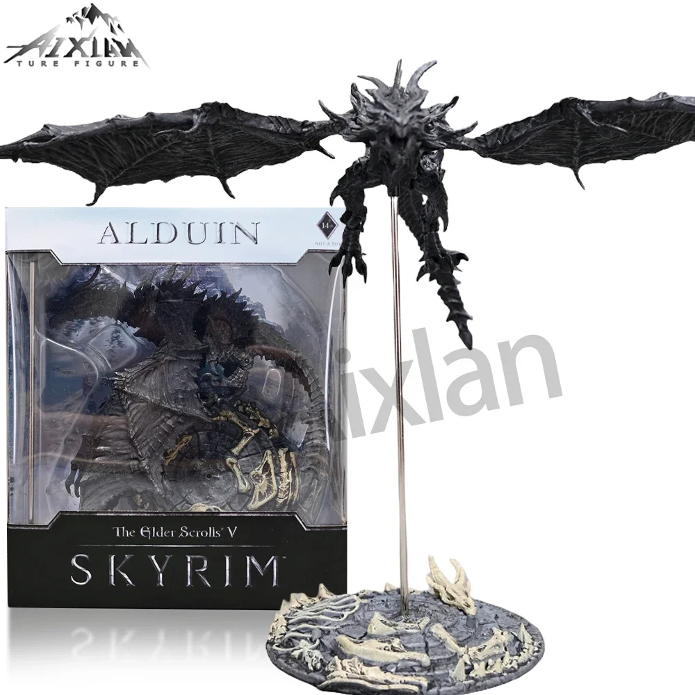 Elder V Skyrim Alduin Deluxe Action Figure Box Set dragon Figure
