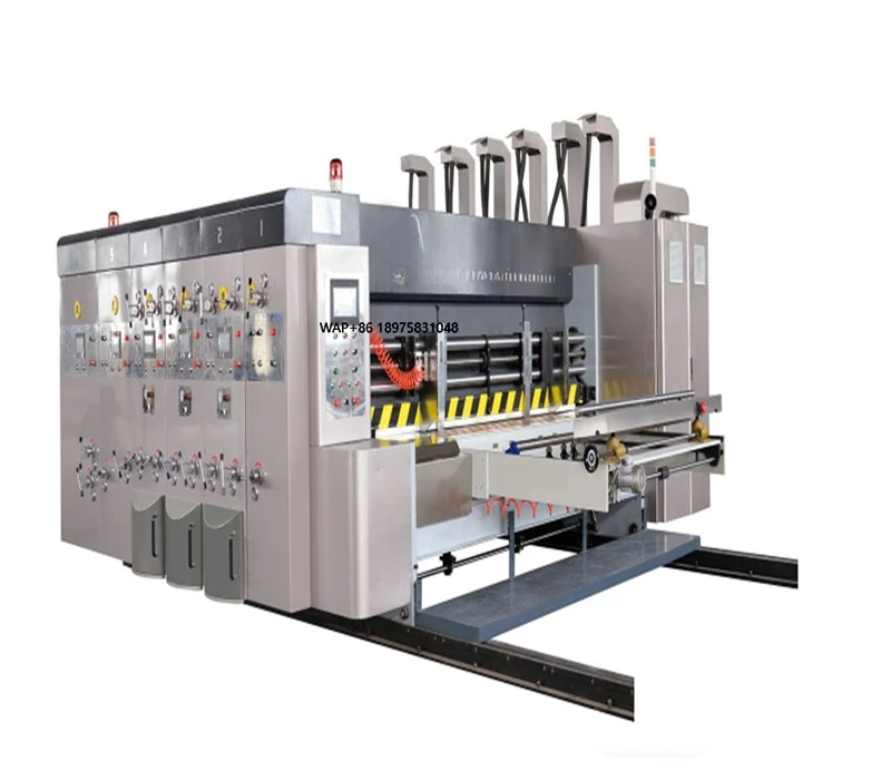 Packing Machine High Speed Automatic Carton Box Printing Slotting and Die-cutting Machine with Stacker