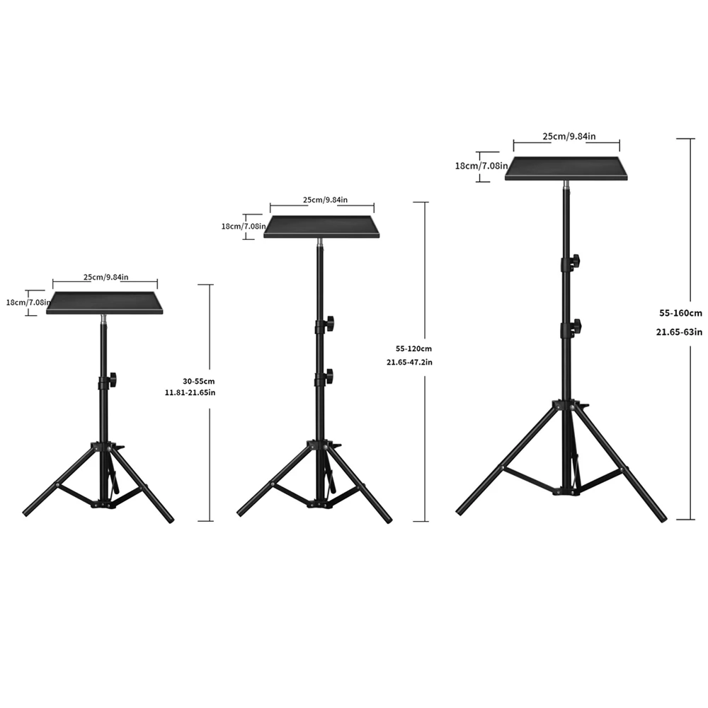 Projector Tray Stand Floor To Wall Desktop Shelf Laptop Stand Bedside Lift Telescopic Rod Live Tripod Laptop Tripod Stand 55-170