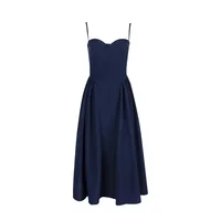 Suninheart Elegant Spaghetti Strap Midi Dress Slim A Line Party Dresses Navy Blue Casual Birthday Holiday Dress Women's clothing - Image 6