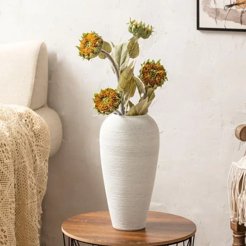 

Minimalist Nordic Vase, Countertop Solid Color, Creative Dried Flower, Japanese Hydroponic Accent,Elegant Flower Vase,Home Decor