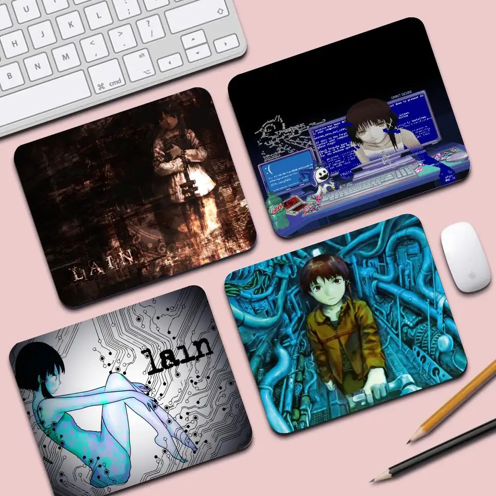 

HYBXAXC serial experiments lain iwakura lain Small Mouse Pad Cute HD Extended Gaming Keyboard Mats 90x40cm Gamer Mousepad