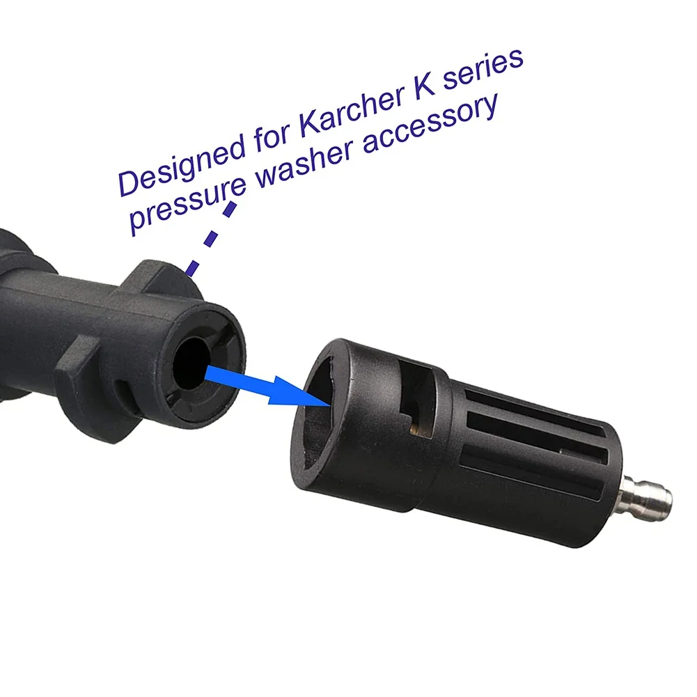 This Stainless Steel Adaptable Connector Simplifies Attachment Of Foam Nozzles And Other Accessories Efficiently