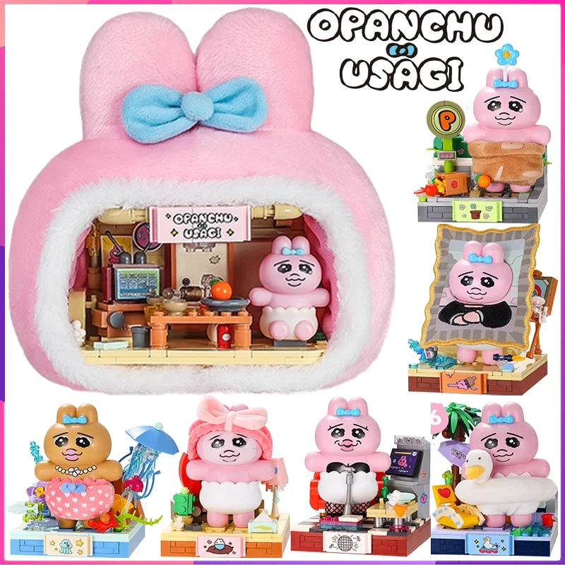 

Opanchu Usagi Building Blocks Bunny Cottage Desktop Decoration Puzzle Assembling Model Toys Birthday Gifts for Boys and Girls