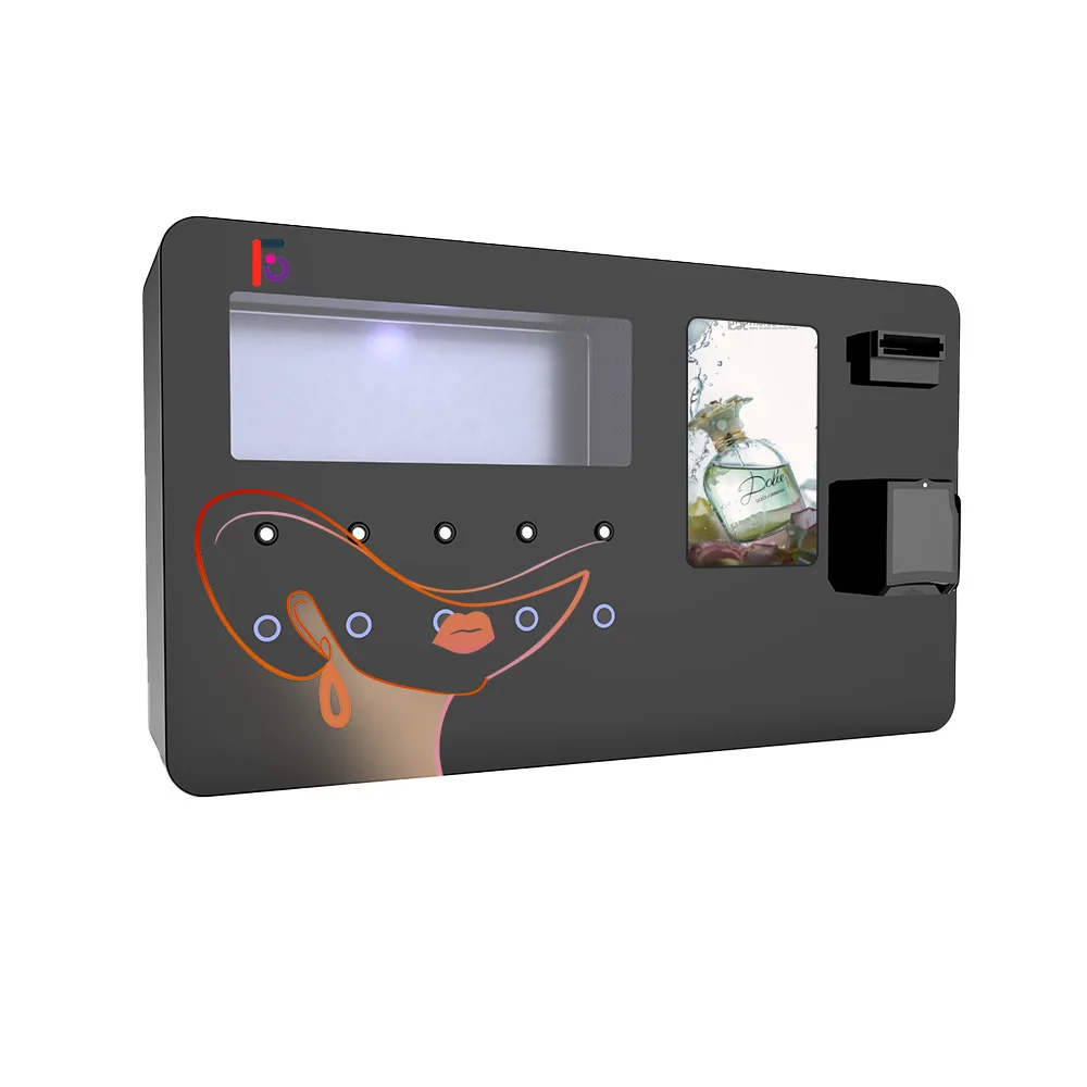 Popular Automatic Perfume Spray Vending Machine with LCD Coin-Operated High Demand in Retail Perfume Dispensing