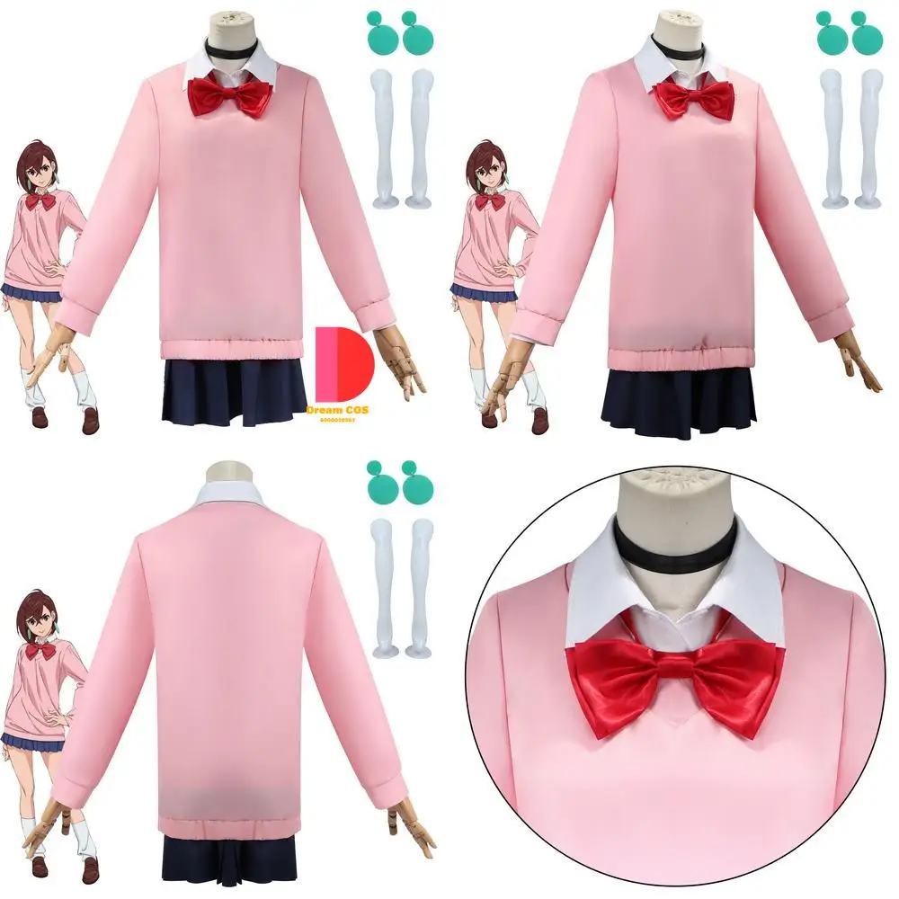 

Dandadan Cosplay Costume Anime Momo Ayase Daily Pink Outfit Popular Role Playing Clothes Women Wig Comic Con Halloween Party