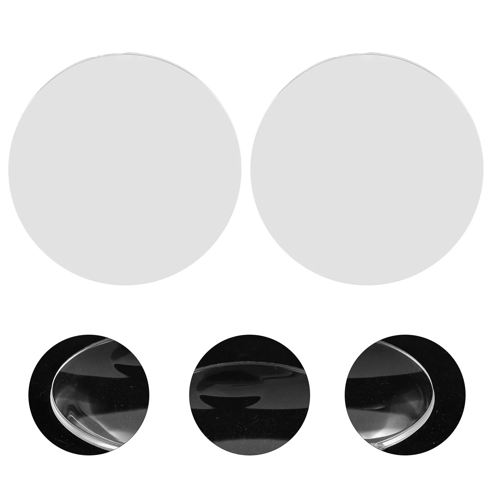 12Pcs Double Convex Clear Optical Acrylic Lenses for Magnification Science Experiment DIY Projects Replacement Lens