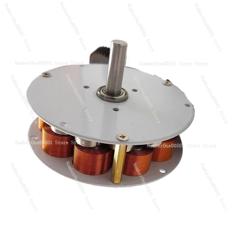 Micro disc type with iron core generator, strong magnetic, low speed, high power generation, multi-pole, three-phase alternator