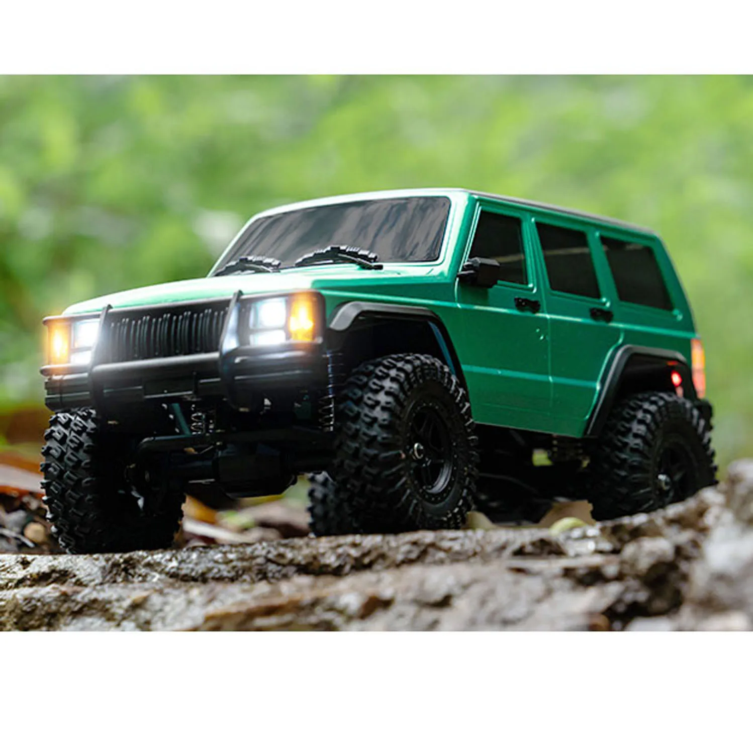 

JJRC C8809 1/18 4x4 Remote Control Off Road Vehicle RC Crawler Car Splash Pproof 20A ESC Battery Lights 45° Slope Climbing