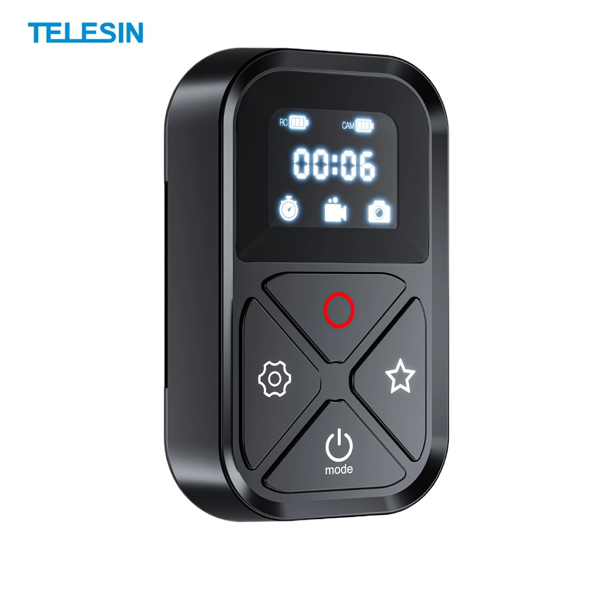 TELESIN Smart Bluetooth Wireless Remote Control  for GoPro Hero 13 12 11 10 9 8 max with LED Display Screen 80m Working Distance