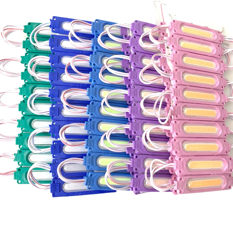 20 قطعة 6LED COB وحدة الإعلان ضوء DC12V 2 واط وحدة حقن مقاومة للماء تسجيل الخلفية في الهواء الطلق led سلسلة ضوء الشريط #2