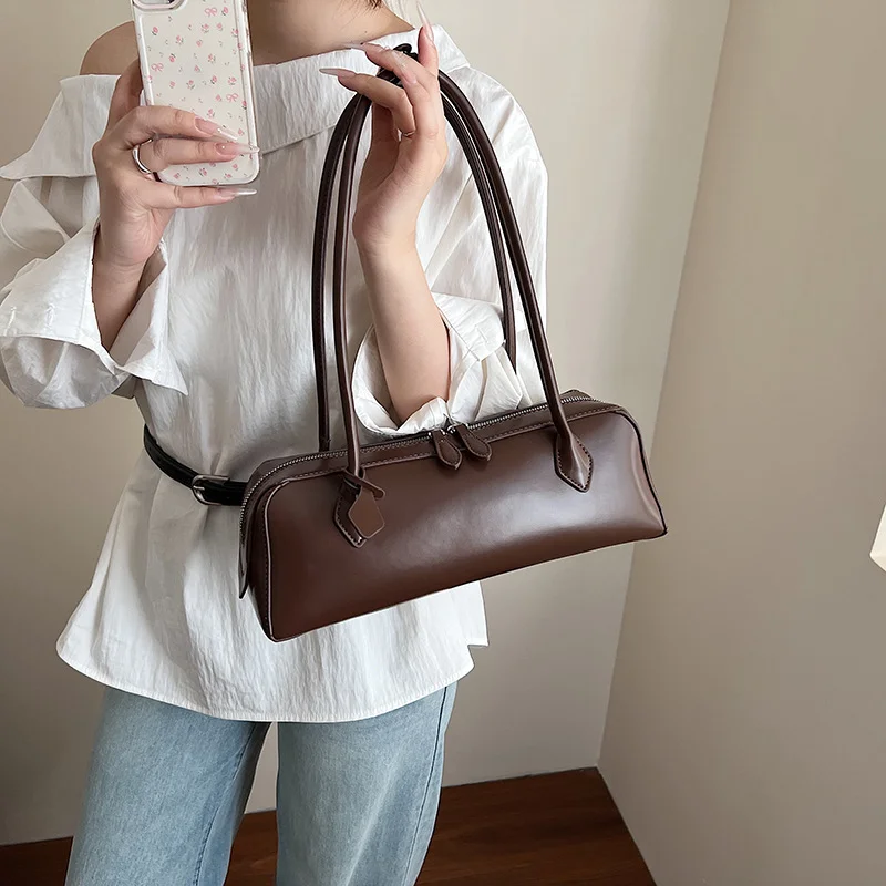 

leather bag woman 2025 korean luxury bag vintage long shoulder bag Handbags ladies underarm Bag Shopping bag