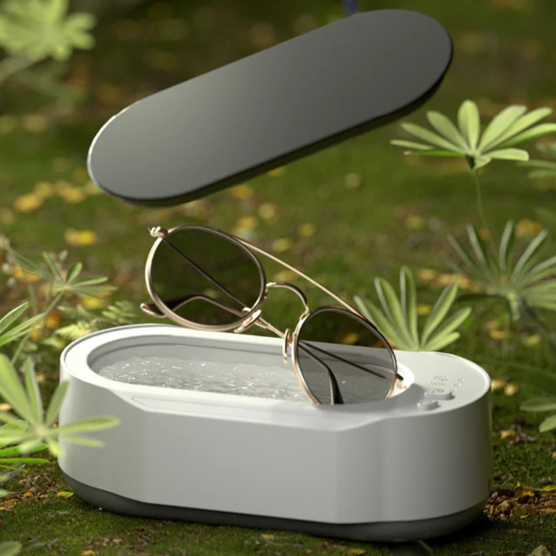 منظف متعدد الوظائف بالاهتزاز عالي التردد، يمكن تنظيف النظارات والمجوهرات الصغيرة المحمولة بشكل منتظم