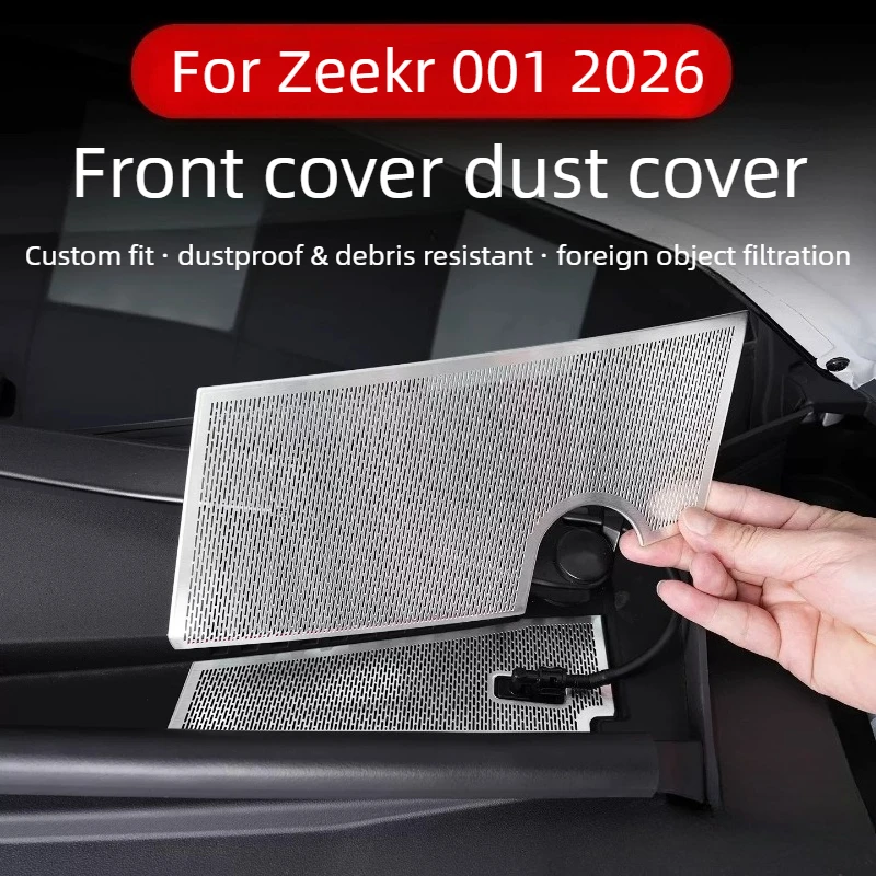 For Zeekr 001 2026 Front Hood Dust Cover Nacelle Out of Trend Protective Cover Insect Net Car Modification Accessories Supplies
