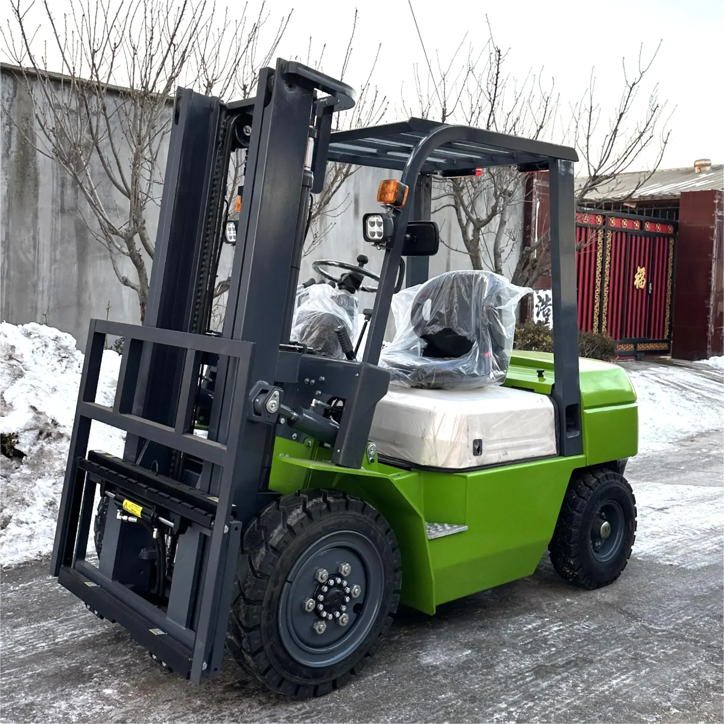 

New forklift CE certificate free shipping hot sale 24V 48V diesel / electric forklift 3ton 3.5ton farm forklift for sale