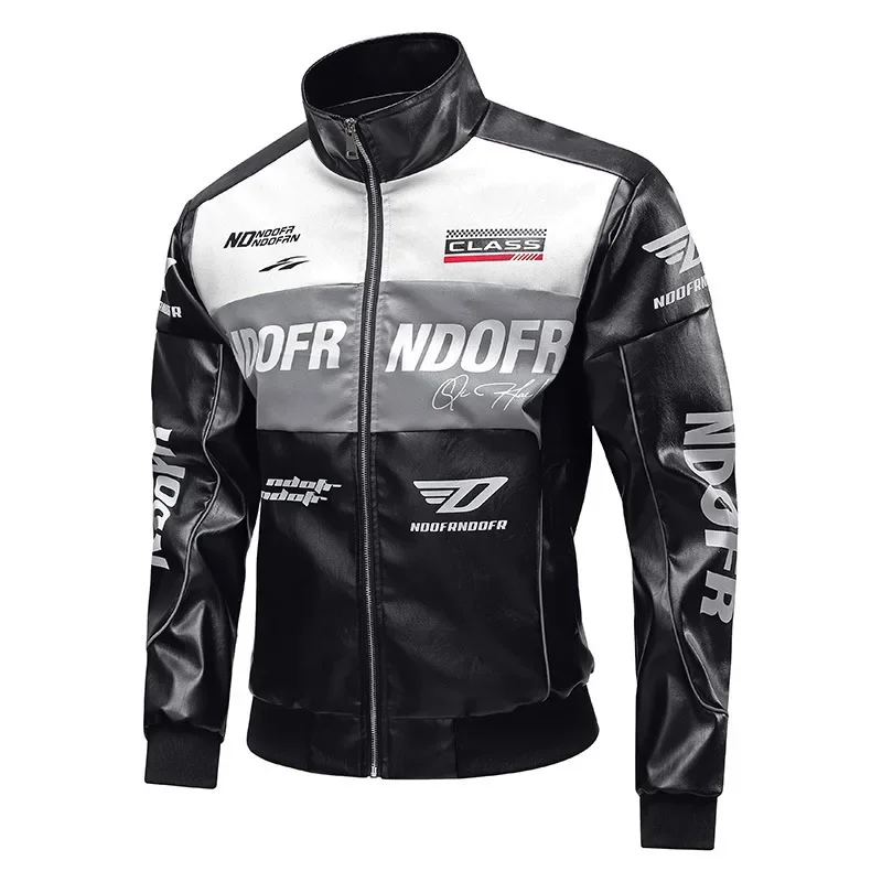

2025 New Retro Style Red Bull Motorcycle Jacket Racing Jacket Windbreaker Outdoor Sports Bicycle Jacket Men's Top Coat Parkas