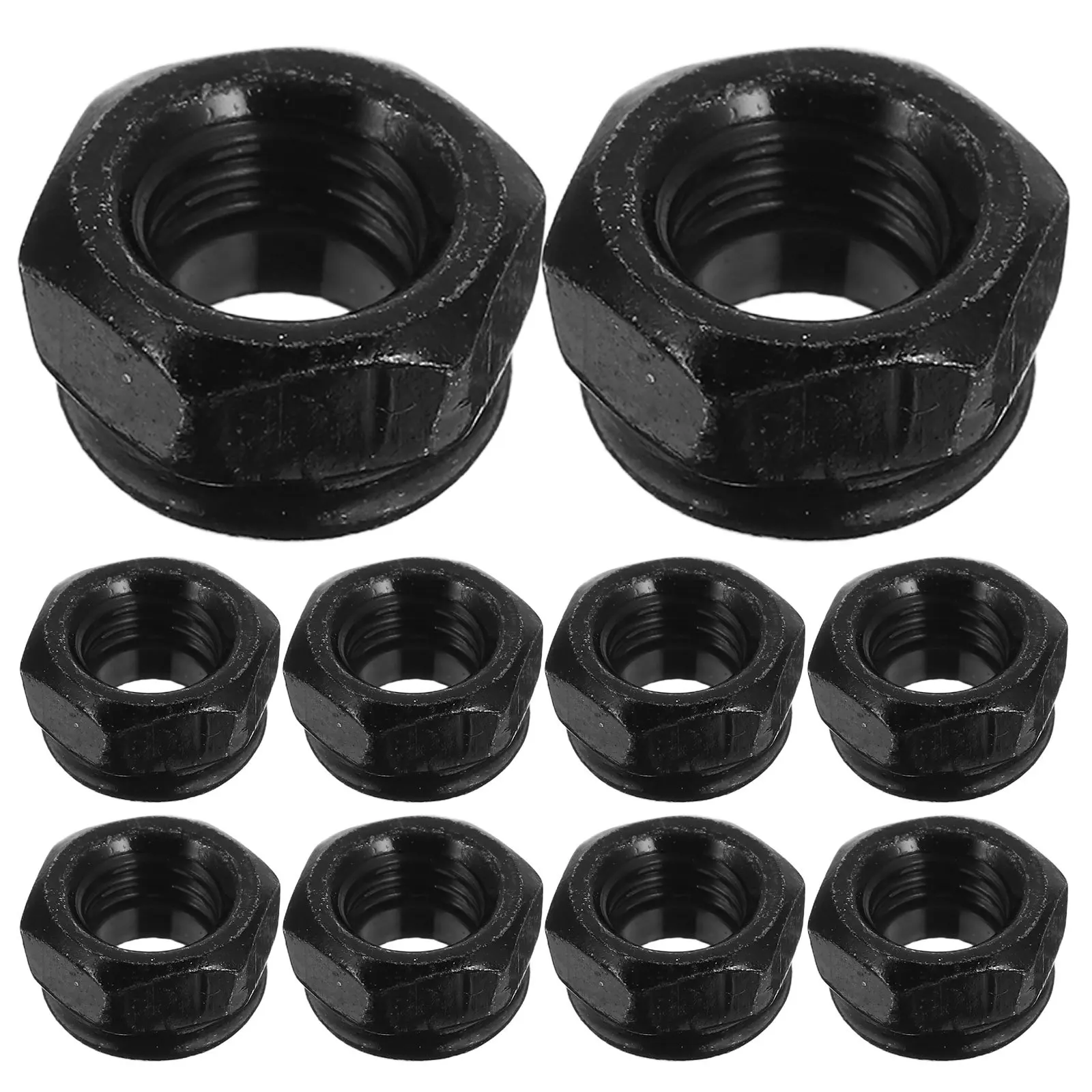 50Pcs Stainless Steel Self Locking Hex Nuts M5 Nylon Insert Threaded Locknuts for Bolts Hardware Stainless Steel Threaded Nuts