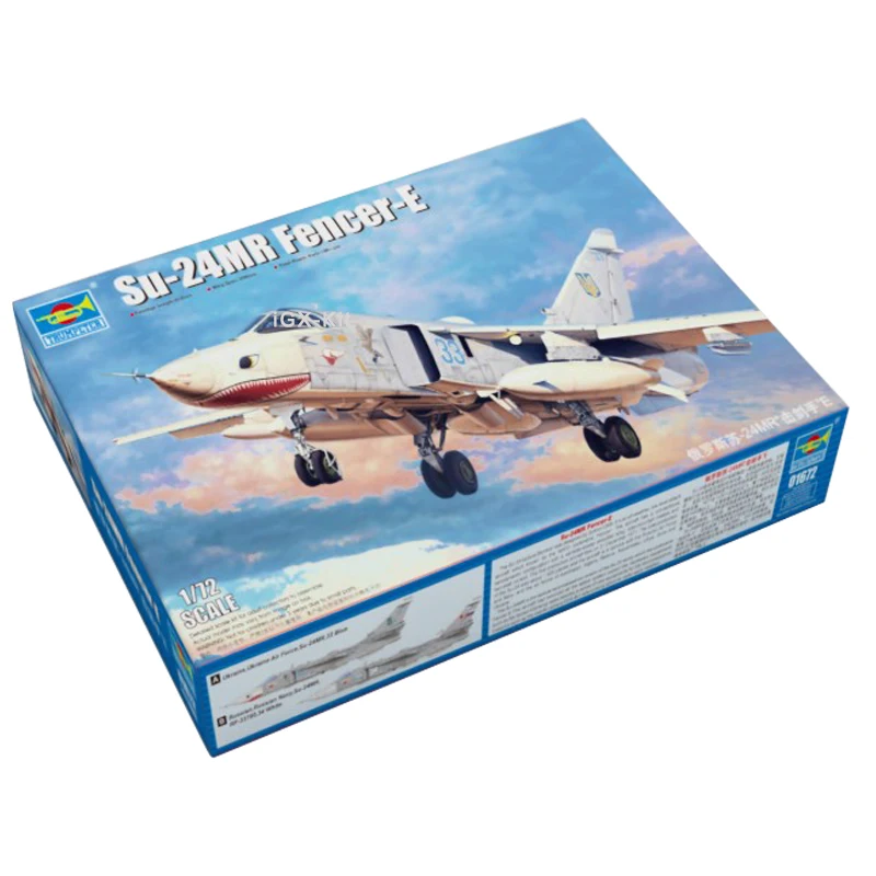 

Trumpeter 01672 1/72 Russian Su24 Su-24 Su-24MR Fencer E Jet Fighter Aircraft Plane Plastic Assembly Model Toy Gift Building Kit