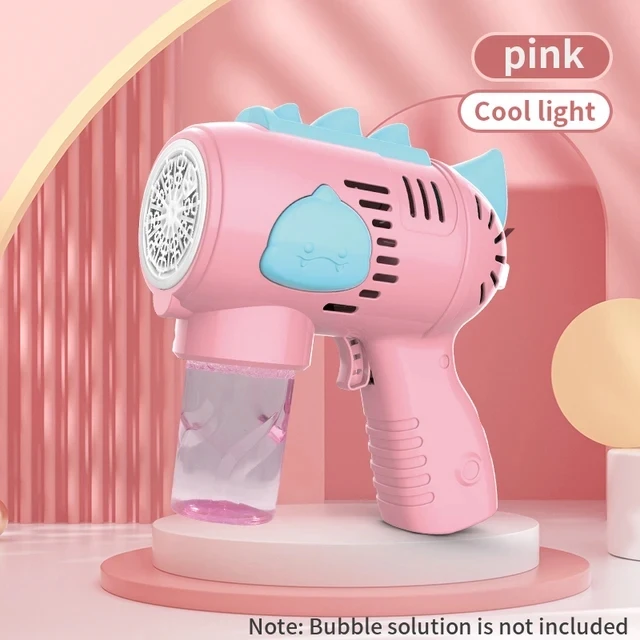 Kinderen 10-gaats elektrisch bellenpistool Automatische zeepblazer met licht Zomer Outdoor Party Games Bellenmachine voor jongens en meisjes