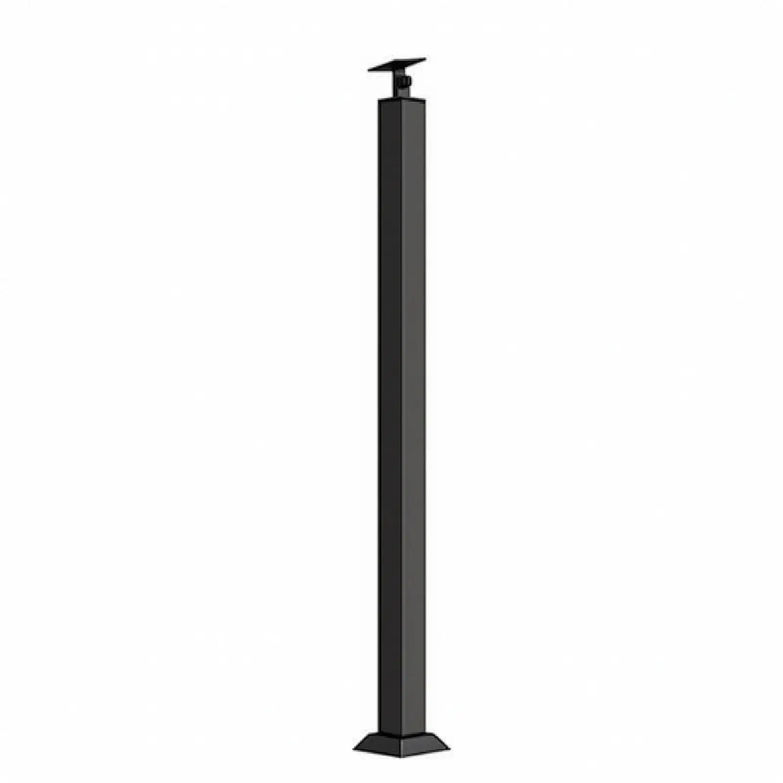 Indoor Staircase Railing Post 85cm Solid Wood Metal Support Column for Balcony Loft and Terrace Safety Barrier