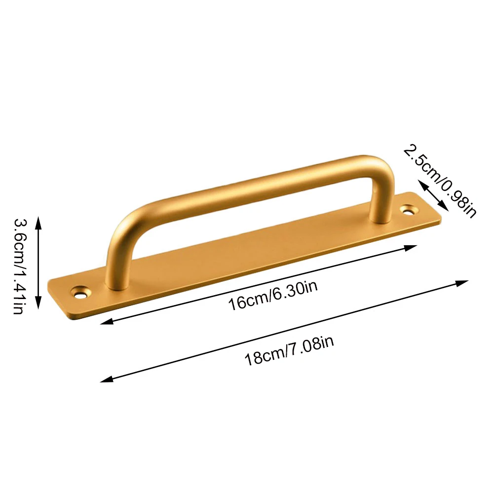 Maniglia per porta scorrevole per fienile Maniglia per porta in legno da incasso a filo Ferramenta per mobili per porta interna dell'armadio 35-45mm