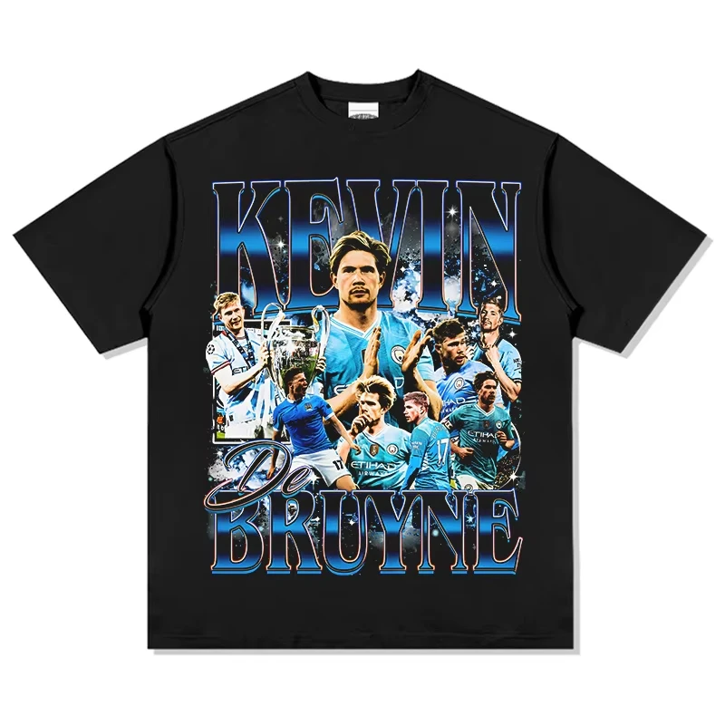 

2025 Summer Kevin De Bruyne New Season Soccer Fans T-shirt Y2Y Harajuku Suitable for Both Men and Women Camisetas Surf
