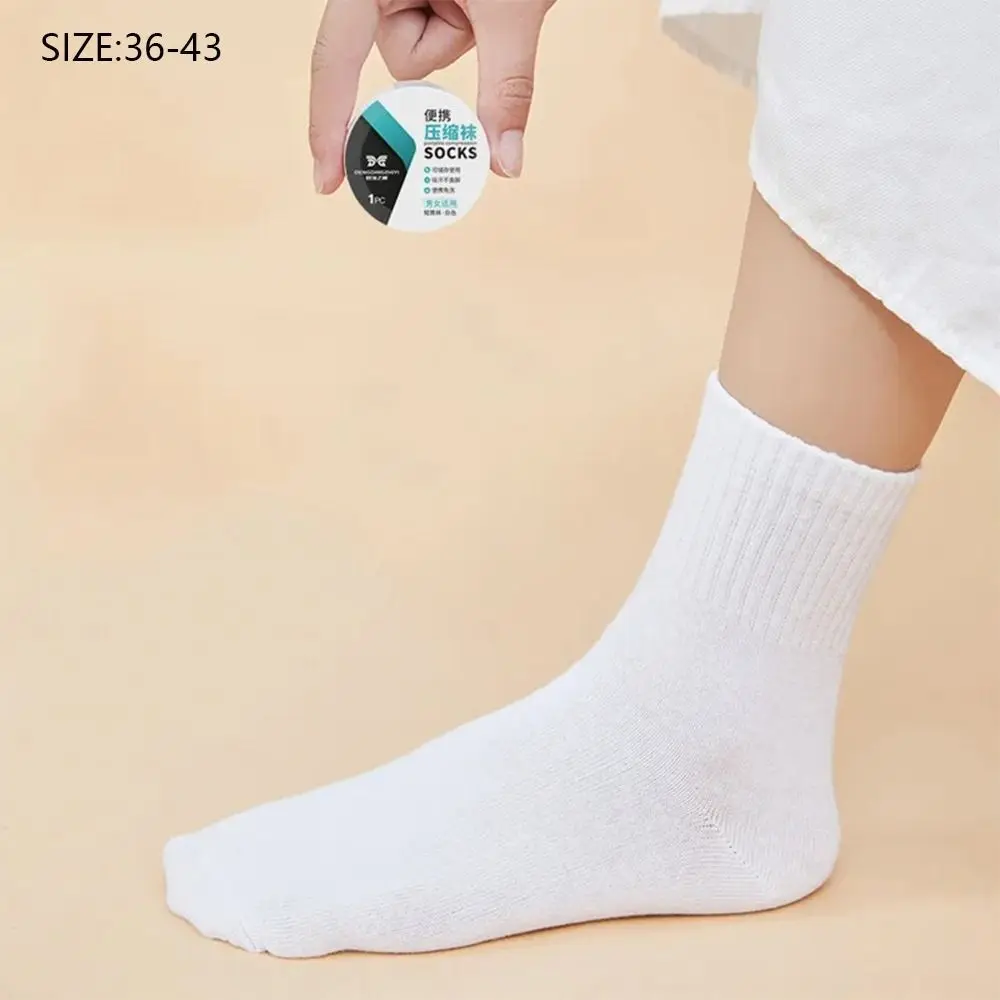 Summer Breathable Thin Portable Compression Socks Disposable Socks Medium Sleeve Short Socks Travel Summer Slim Throw Men Women