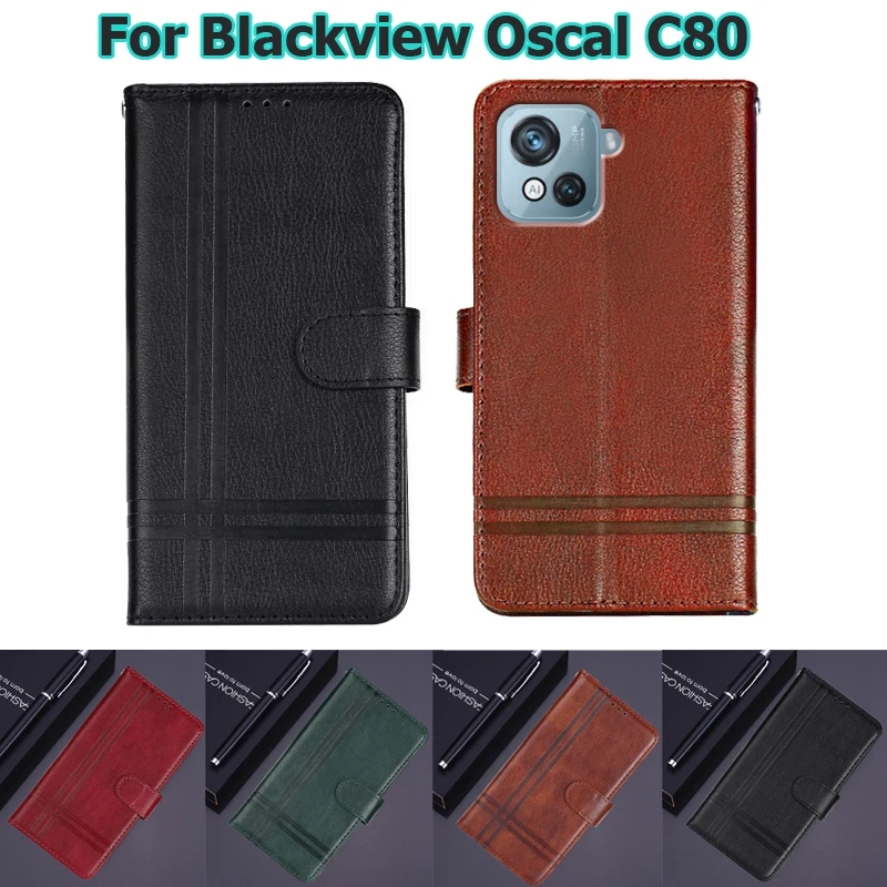 чехол на Blackview Oscal C80 Funda Coque Magentic Wallet Case Card Holder For Estuche De Celular Blackview Oscal C80 C 80 Hoesje