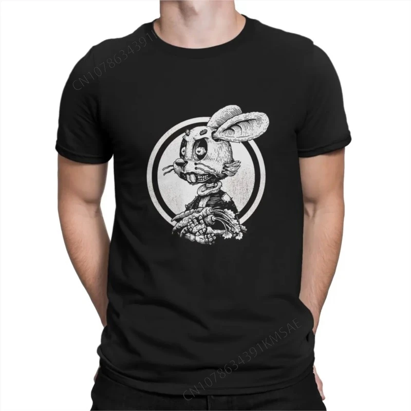 Funny Top Quality Birthday Gifts RABBIT Man's TShirt Nu Pogodi Well Just You Wait Wolf Hare Cartoon O Neck Tops Fabric T Shirt