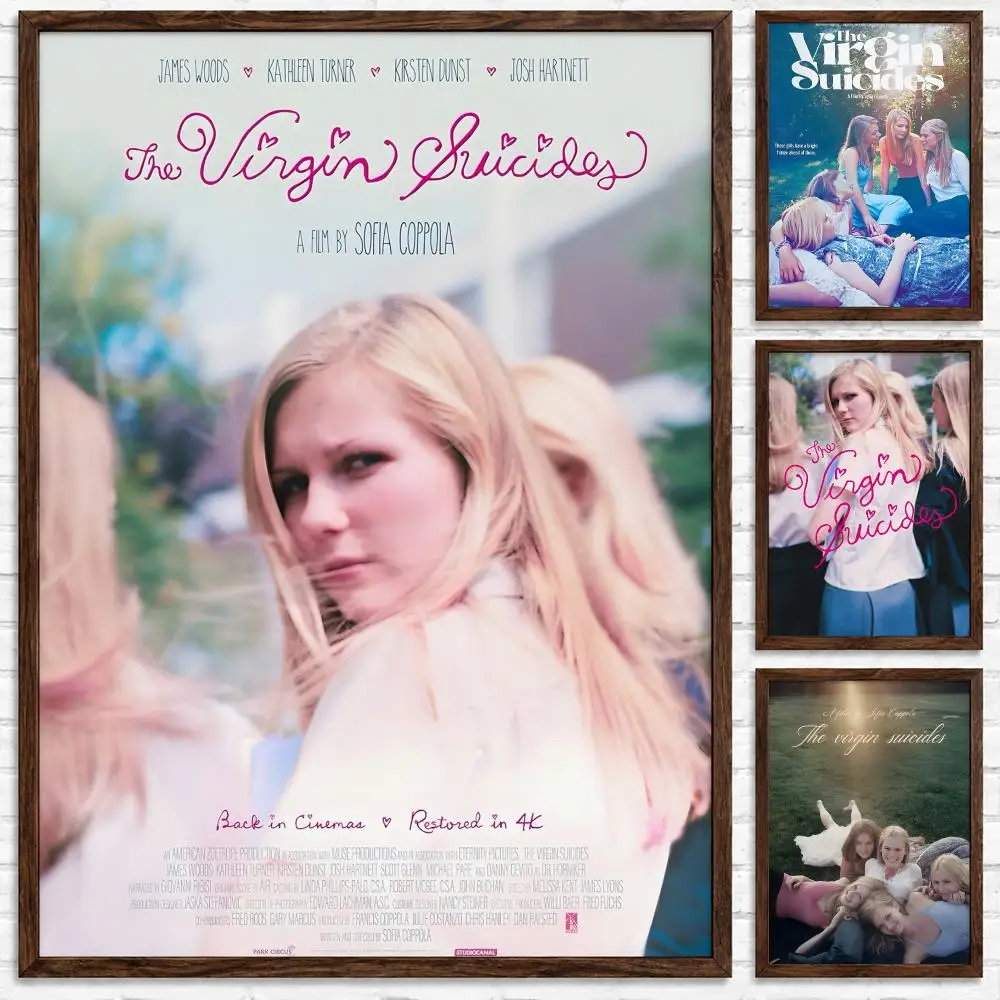 Drama Movie The Virgin Suicides Poster Self-adhesive Waterproof Paper Sticker Art Coffee House Bar Room Wall Decor