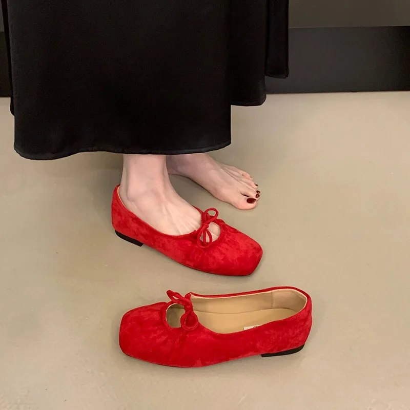 Modische Schmetterlingsknoten-Mary-Jane-Schuhe für Damen, neue Slip-On-Schuhe, flache Damenschuhe. – Detail 5