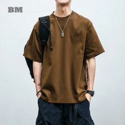 2022 Summer Fashion Japanese Streetwear High Quality Oversized T-Shirts Men Harajuku Couple Clothes Trendyol Short Sleeve Tops