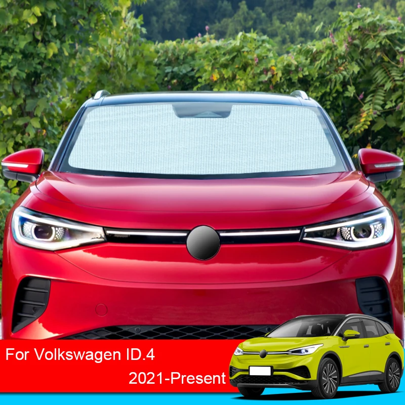 For Volkswagen ID.4 2021 2022 2023 Sunshades UV Protection Curtain Sun Shade Visor Front Windshield Protector Car Accessories