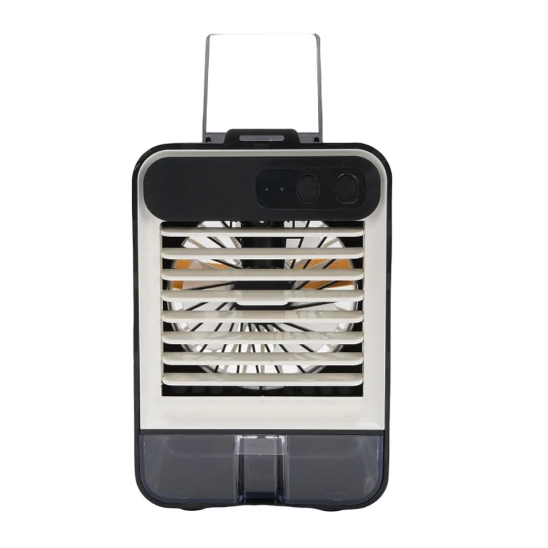 Portable Air Conditioner 3 Speeds 100ml Quiet Small Air Cooler Desk Fan With Makeup Mirror For Office Bedroom
