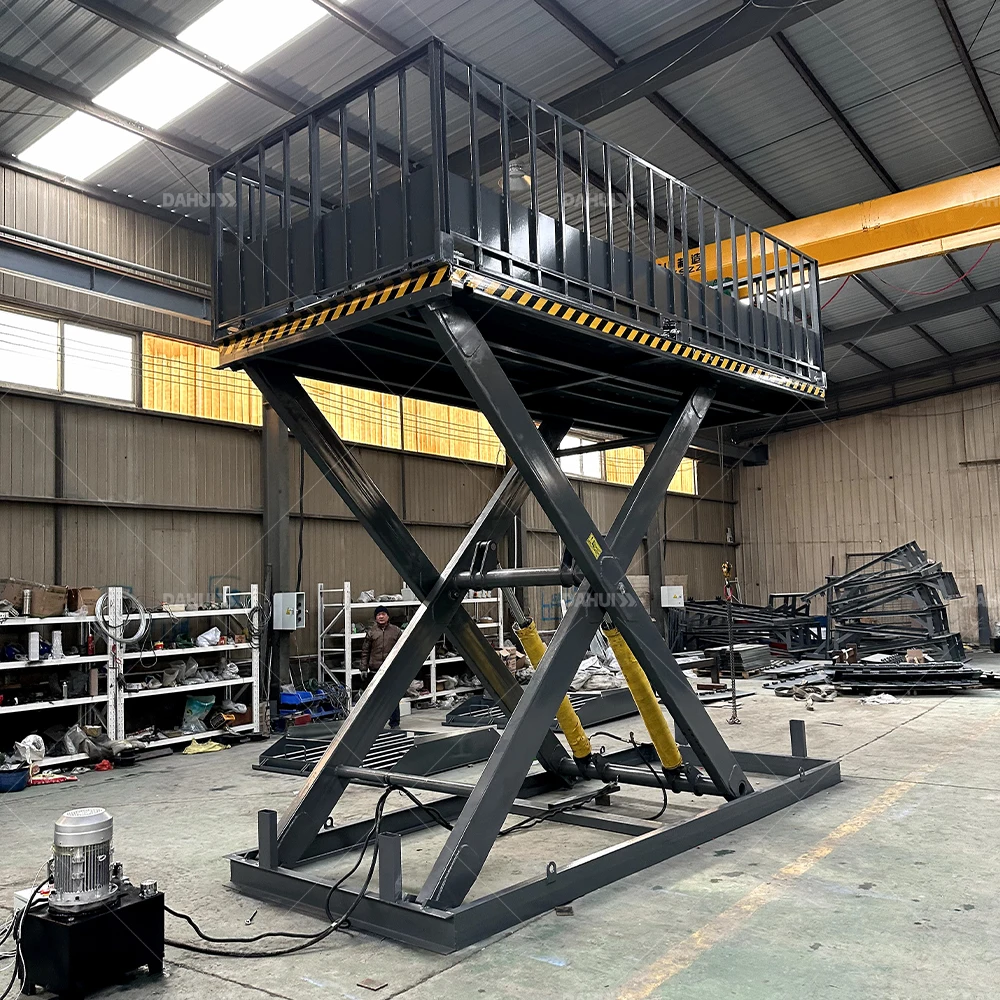 3T High Capacity Steel Stationary Scissor Lift Electric Lifting Table 1.3M Industrial Lift 2500x2000mm view 2