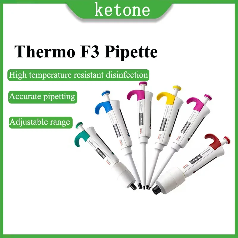 Thermo F3 Pipette Manual Single-channel Adjustable Range Pipette Microvolume Pipette Half Sterilized Laboratory Pipette