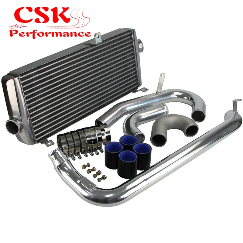 High Performance Intercooler Kit For Mitsubishi Lancer EVO1 EVO2 EVO3 4G63 Turbo 1992 1995 Cooling Black/Silver