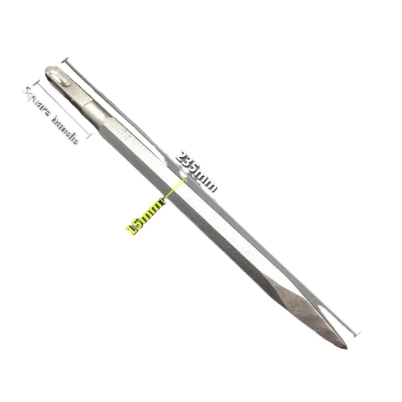 235MM Length Square Mini Electric Hammer Chisel Spade Drill and Sharp Drill Bit for Concrete/brick/wall/tile Slotting Drilling