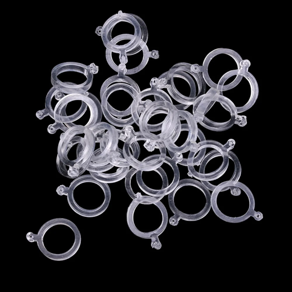 100pcs Elastic Baitbands for Carp fishing Pellets Bait Bands Transparent Rubber Rings Baits Bander Holder Boilie Stops Tools